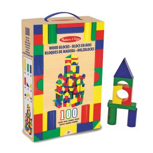 Ensemble de 100 blocs de bois