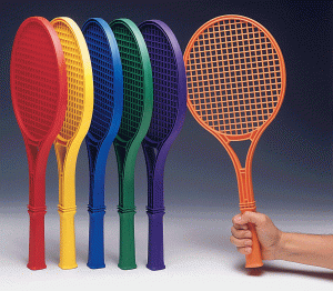 Raquettes en plastique pour jeux variés