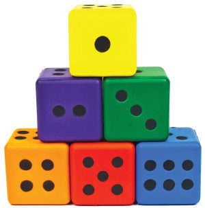 Multicoloured  Dice(6)