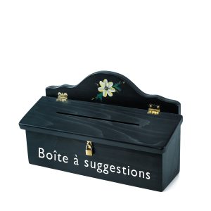 Boîte à suggestions -  Bois teint nuit