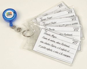 Pochettes de plastique supplémentaires