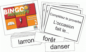 Bingo Mémoire ''Proverbes et Chansons 2''