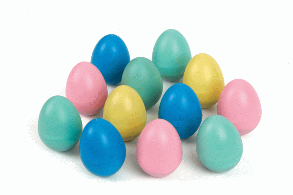 Œufs maracas colorés (12)