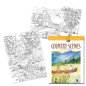 Country Scenes - Coloring Book