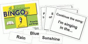 "Proverbs and Songs" Reminiscence Bingo