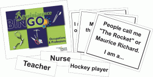"Occupations & Professions" Reminiscence Bingo