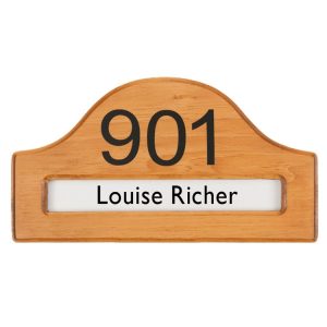 Plaque de chambre pour NOM