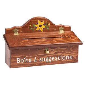 La Boîte à suggestions - Bois teint antique