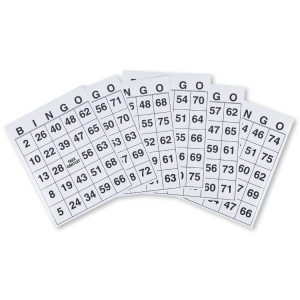 Giant Laminated Bingo Cards (25)