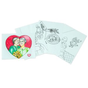 Illustrations à colorier - Famille - Célébration