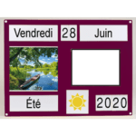 ECONOMICAL  Burgundy Orientation Board with magnetic dry-erase board