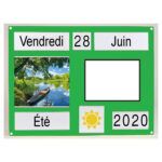 Tableau d'orientation lime avec tableau blanc magnétique