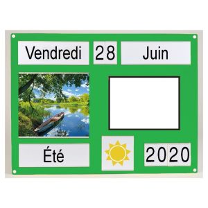 Tableau d'orientation lime avec tableau blanc magnétique