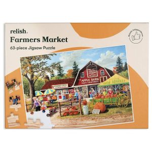63-Pce Adapted Puzzle - Farmers Market