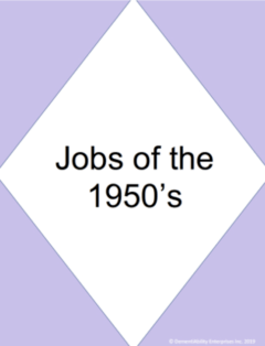 Jobs of the 1950's
