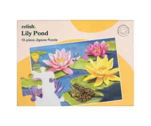 13-pcs Adapted Puzzle - Lily Pond