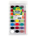 Crayola - Aquarelles lavables (24 couleurs)