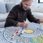 Nappe Mandala BIMoo à colorier - 45 po