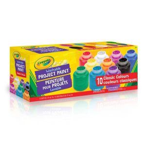 10 bouteilles de peinture lavable