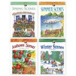 Ens. de cahiers à colorier - Les saisons - (4)