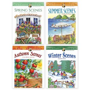 Ens. de cahiers à colorier - Les saisons - (4)