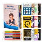 Set of 12 Activity Books + Pencils