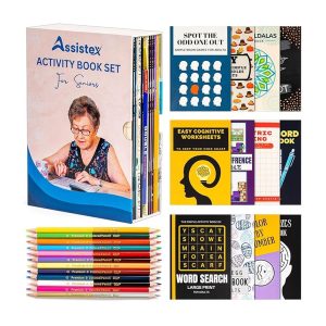 Set of 12 Activity Books + Pencils