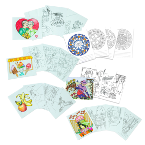 Ensemble de 72 illustrations