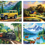 Set of 4 Joyful puzzles (4 x 48 pcs)